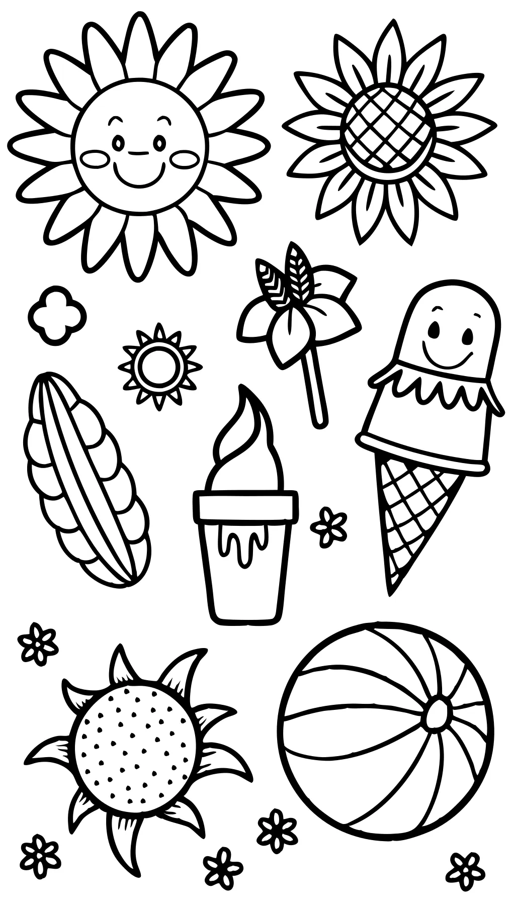 free printable coloring pages summer